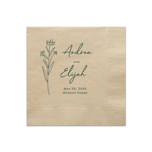 Wildflower Couple Napkin