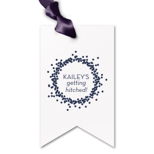The ever-popular Stardream Ivory Double Point Gift Tag with Satin Plum Foil Color has a Confetti Frame graphic and is good for use in Frames themed parties and couldn't be more perfect. It's time to show off your impeccable taste.