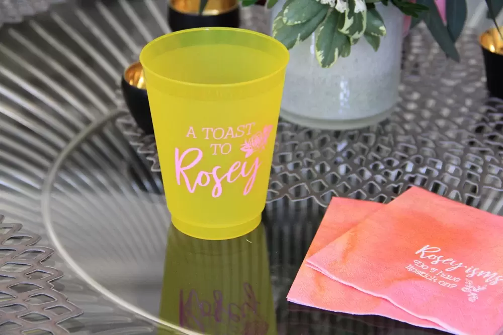 personalized plastic party cups