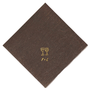 Celebrate your occasion with understated style using the Minimal Wine Glasses Napkin. This trendsetting design showcases two hand-drawn wine glasses, representing shared moments of cheer. Personalize with your initials below, creating a tailored touch for your wedding, engagement party, or birthday celebration.