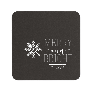ForYourParty's chic Kraft with Blush back Deco Coaster with Shiny Convertible Red Foil has a Snowflake 3 graphic and is good for use in Christmas themed parties and can't be beat. Showcase your style in every detail of your party's theme!