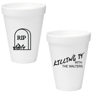 Our RIP Party Cup is good for use in Halloween themed parties and will impress your guests like no other. Make this party frighteningly unforgettable!