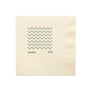 This minimal birthday party accessory is perfect for a modern birthday. Featuring a minimalist chevron design, you can personalize this product with your name and the age you are turning. 