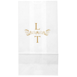 Our custom White Party Bag with Satin 18 Kt. Gold Foil has a Sunflower Bouquet graphic and is good for use in Wedding, Anniversary and Home themed parties and couldn't be more perfect. It's time to show off your impeccable taste.