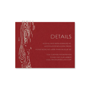 Woodgrain Edge Details Card