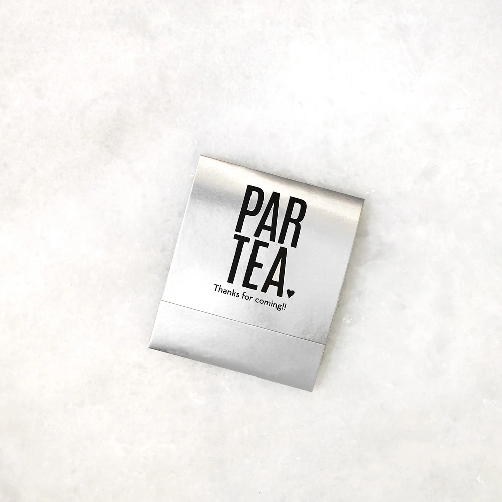 personalized tea favors are an adorable and affordable wedding favor from For Your Party