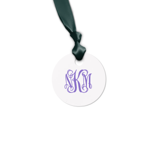 Our custom Natural Black Round Gift Tag with Satin Sterling Silver Foil can't be beat. Showcase your style in every detail of your party's theme!