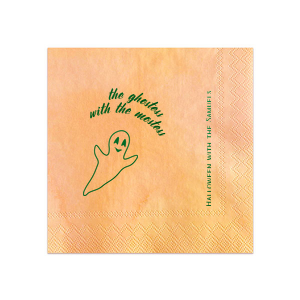 This Ghostess With The Mostess Napkin is a must-have for this Halloween event! Let this unique piece with your own name on it enchant your party! 