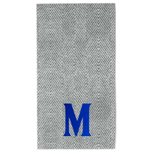 Bold Initial Guest Towel