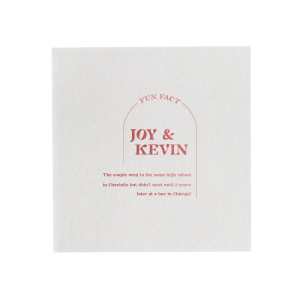 The ever-popular Fog Cocktail Napkin with NEW Shiny Merlot Foil has a Plain Arch graphic and is good for use in Invitation themed parties and can be customized to complement every last detail of your party.