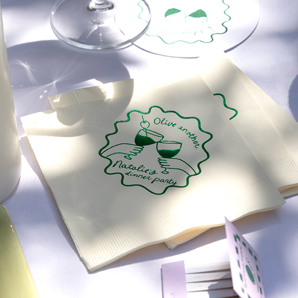 Diamond Cocktail Napkin