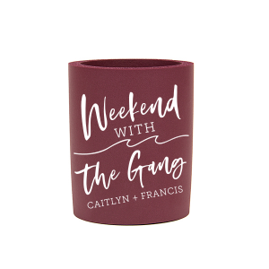 Custom Powder Blue Flat Can Cooler with Matte White Ink has a Wave Flourish graphic and is good for use in Beach/Nautical, Accents themed parties and will impress guests like no other. Make this party unforgettable.