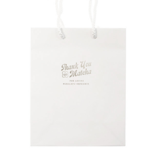 Personalize the Thank You So Matcha Bag for your upcoming event! Whether you are throwing an anniversary party or wedding, this bag is a great way to thank your guests.