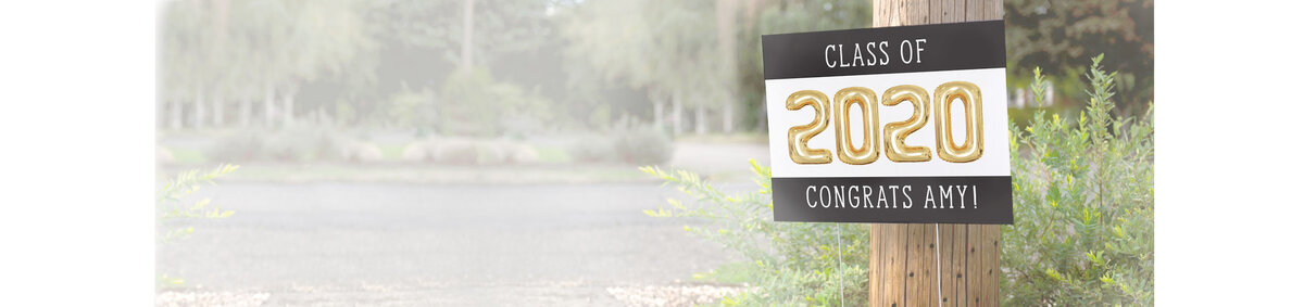Personalized Digital Celebration Yard Sign