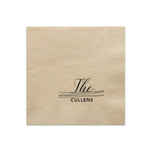 Elevate your home or event with the Family Legacy Lines Napkin, where artistry meets lineage. Pairing your family name with abstract lines symbolizing the strength of your roots, this towel merges modern design with a sense of heritage and hospitality.