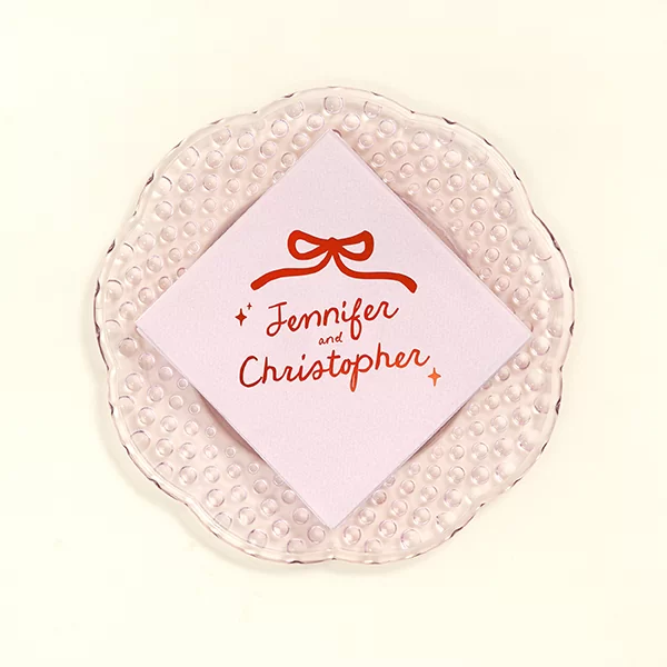 Hand-drawn Twinkle & Bow Napkin