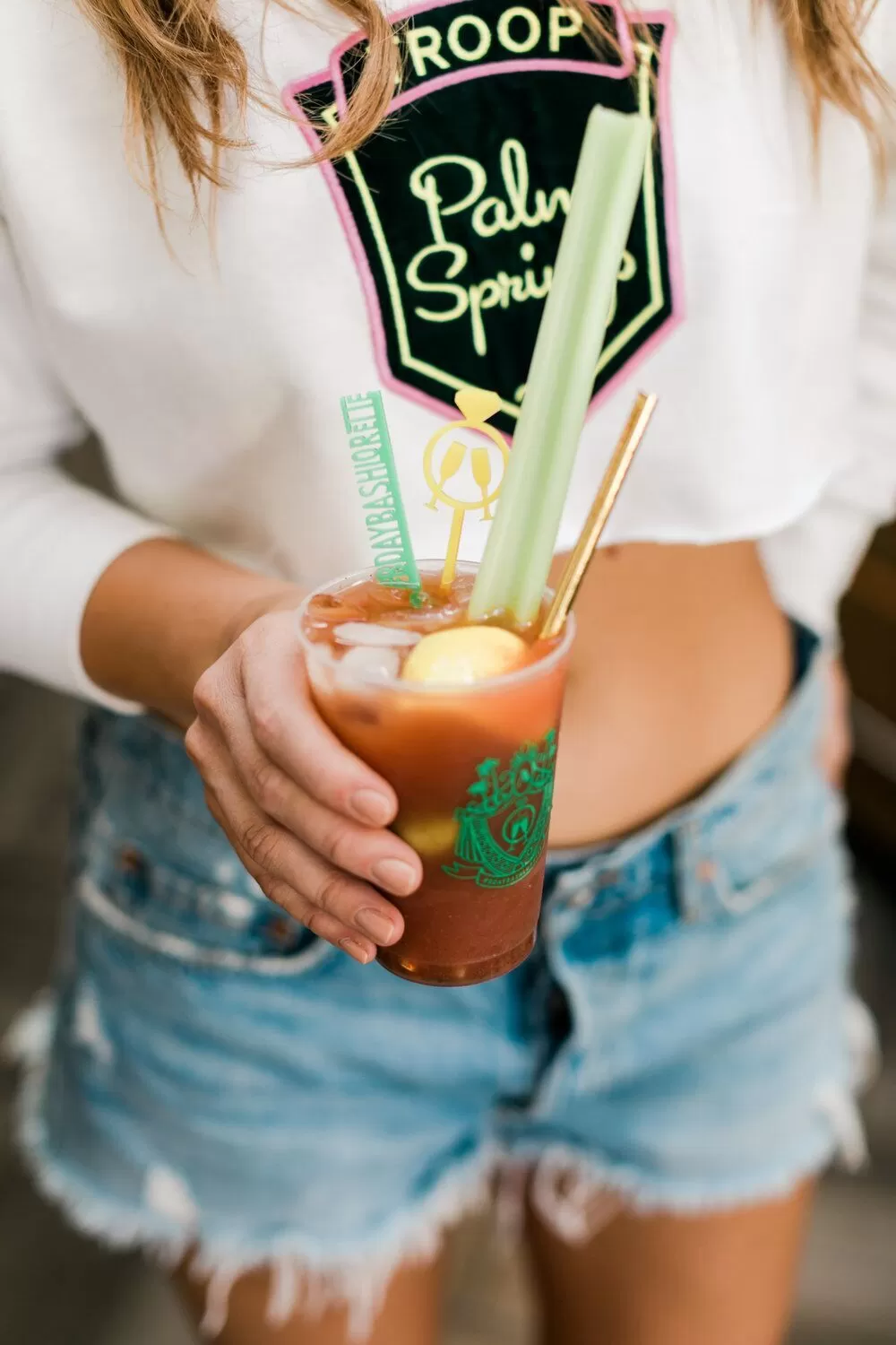 custom designed bachelorette frosted cups