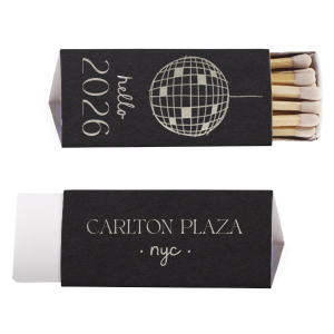 The new year is bright with the Hello New Year 2026 Match! The sleek and chic design is sure spark up a good time at this year's holiday function. Easily customizable to match your taste, perfect for creating a New Year's souvenir! 