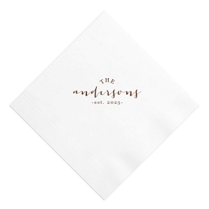 Monogrammed Napkins 14IM Gold Foil Napkins Personalized Napkins Cocktail Napkins Paper Napkins Wedding Napkins Cocktail Party