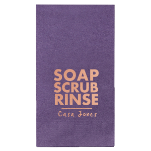 Soap Scrub Rinse Guest Hand Towel