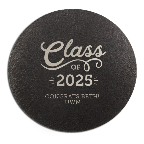 Our beautiful custom White Round Coaster with Shiny Turquoise Foil are a must-have for your next event—whatever the celebration!