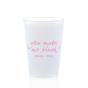 The ever-popular Matte Pastel Pink Ink 9 oz Frost Flex Cup with Matte Pastel Pink Ink Cup Ink Colors will look fabulous with your unique touch. Your guests will agree!