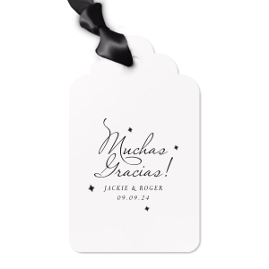 Add a unique touch on your gift with this glamorous Muchas Gracias Letterpress Gift Tag. It has amazing graphics on it that will make your closest ones love it even more. Surprise them! 