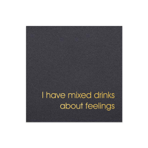 Custom Amethyst Cocktail Napkin with Shiny 18 Kt Gold Foil will make your guests swoon. Personalize your party's theme today.