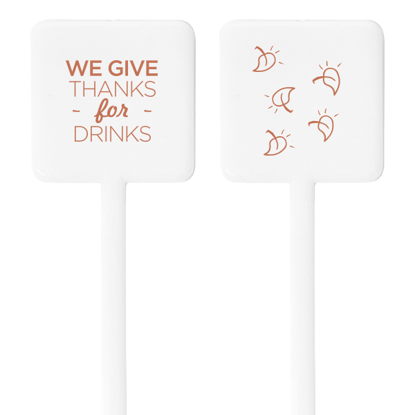 Give Thanks For Drinks Stir Stick