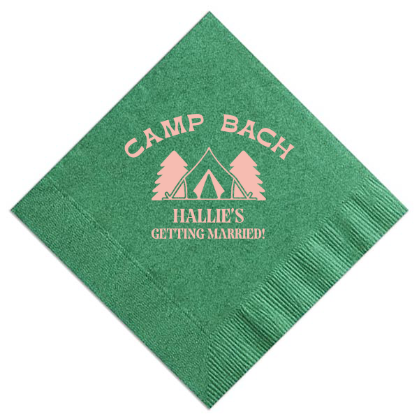 Camp Bachelorette Wilderness Napkin