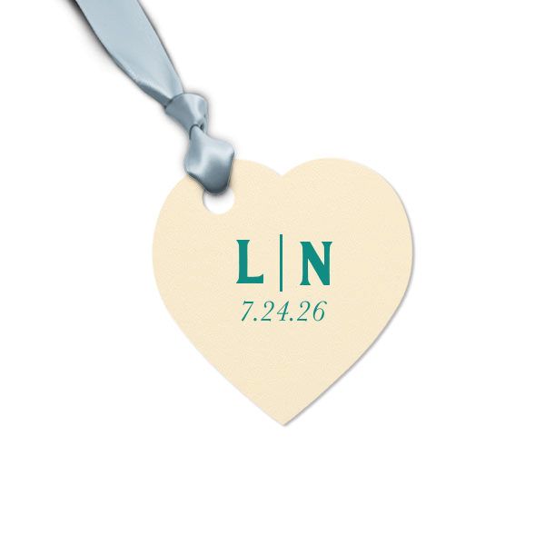 Our custom Stardream Champagne Heart Gift Tag with Matte Navy Foil Color can't be beat. Showcase your style in every detail of your party's theme!