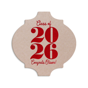 Commemorate this significant achievement with the Milestone Year Grad Coaster, boldly highlighting the graduation year, complemented by the graduate's name. A distinguished and practical keepsake for any graduation celebration.
