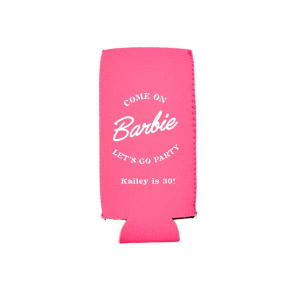 Now you have a chance to vibe with this beautiful Barbie Birthday Can Cooler which will help you hold your drink to the rest of the night. Your guests will give a thousands of compliments! 