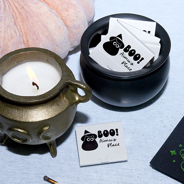 Witchy Cat Match aside candle