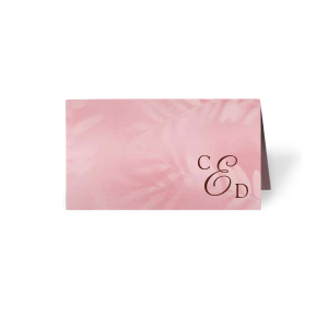 ForYourParty's elegant Leaf Cherry Classic Place Card with Shiny Merlot Foil can be customized to complement every last detail of your party.