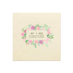 Our custom Ivory Borderless Full Color Cocktail Napkin with Matte Army Green Ink Digital Print Colors will give your party the personalized touch every host desires.