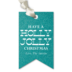 Fill friends and family with the holiday spirit with the Holly Jolly Gift tag. Add the perfect accessory to your gifts this year with customizable text to deliver personal messages to loved ones.