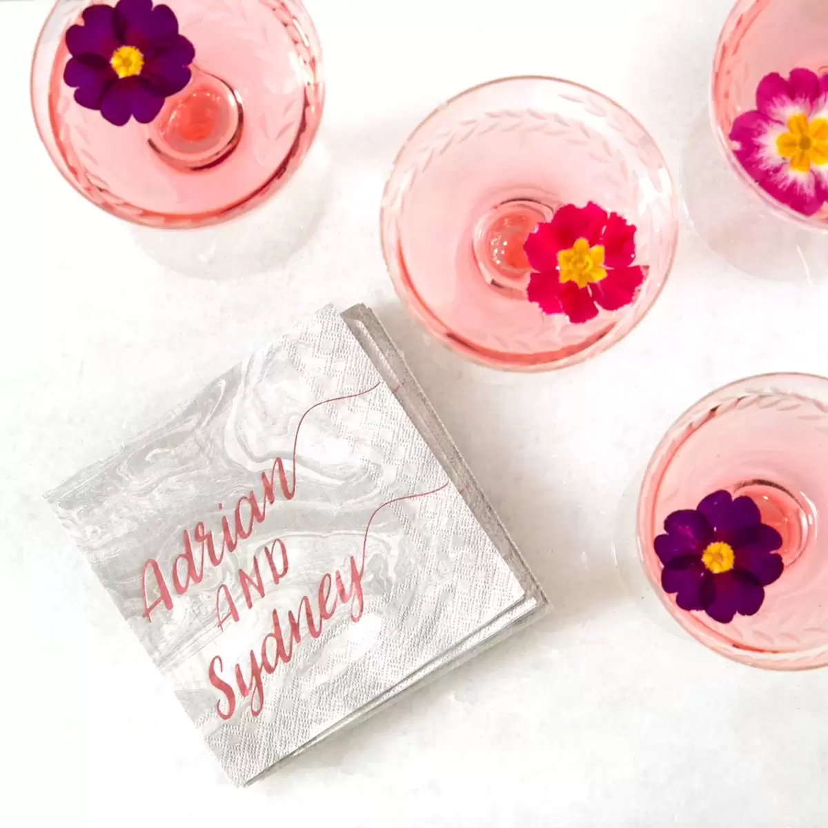 floral rosewater lemonade cocktail recipe