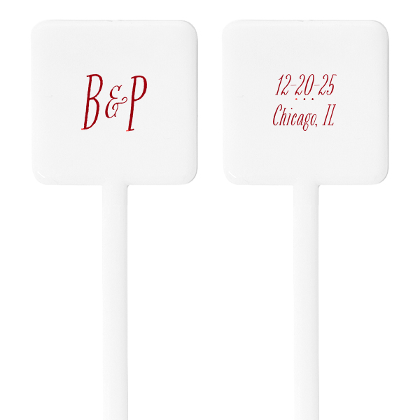 The ever-popular Shiny Rose Gold Rectangle Stir Stick with Shiny Rose Gold Foil couldn't be more perfect. It's time to show off your impeccable taste.