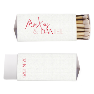 Meet our custom Wedding Matches which will look even better on your special day with your names on it. Decorate your wedding place with these special matches, get married in style.