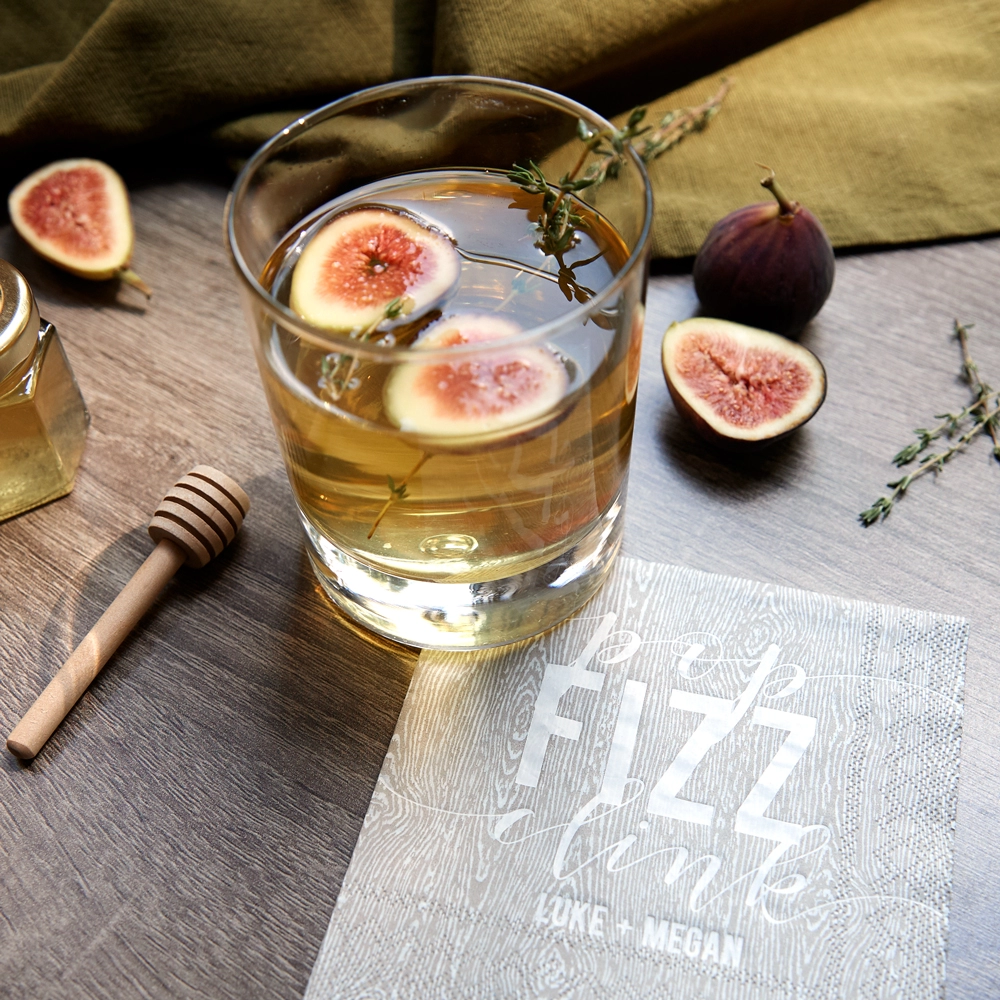 Sip a sparkling fig+honey cocktail while you welcome fall's arrival