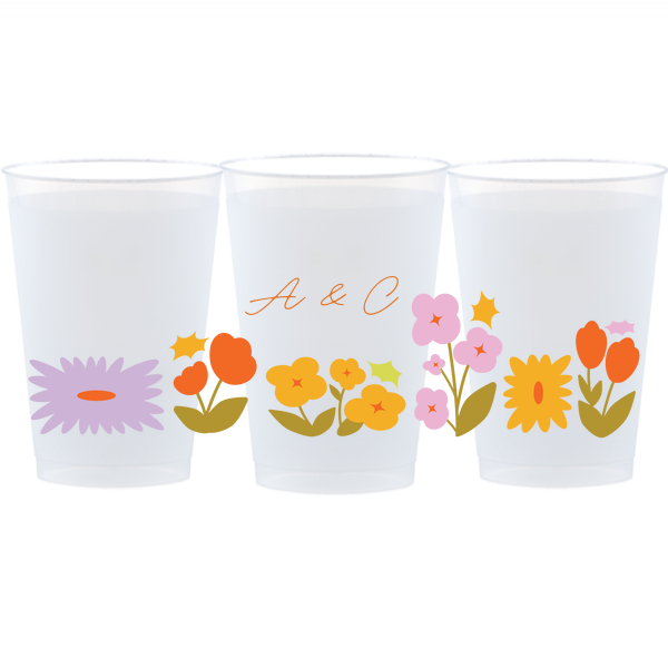 Flower Garden Border Photo Cup