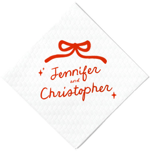 Spread the love for any occasion with the Hand-drawn Twinkle & Bow Napkin. This trendy and stylish design is customizable in a wide variety of colors and materials to create the perfect match for your intimate event. 