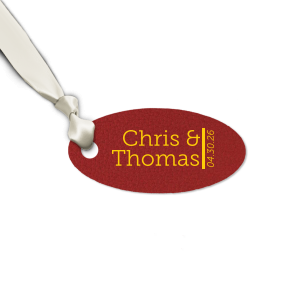 Our custom Metallic Sterling Silver Matte Rectangle Gift Tag with Satin Teal / Peacock Foil are a must-have for your next event—whatever the celebration!