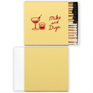 Strike up a memorable time with the Cocktail Hour Couples Cup. Featuring text personalized to your name in the foil stamp and box paper color of your choice, the classic design is perfect for anniversaries, retirements and engagements!