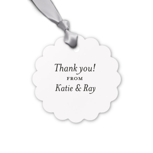 Our personalized Stardream Black Petal Gift Tag with Shiny Turquoise Foil will give your party the personalized touch every host desires.