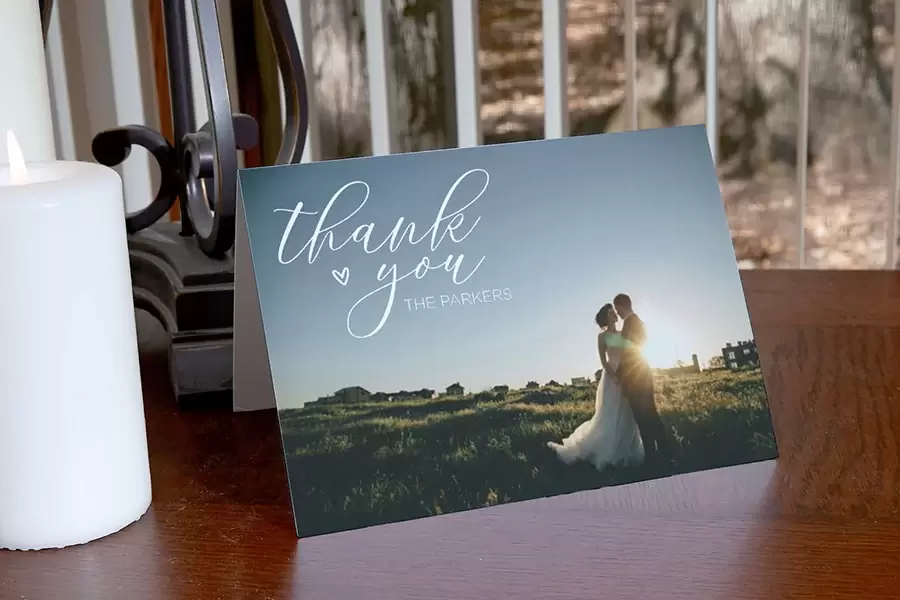 wedding thank you card