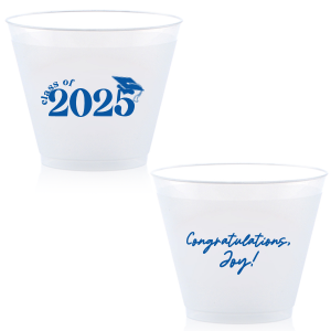 9 oz. Frost Flex Plastic Cups, Personalized Plastic Cups