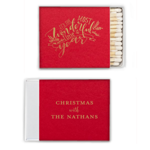 The Most Wonderful Time Holiday Matchbox