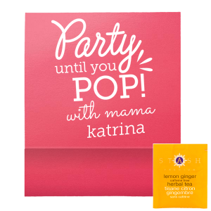The ever-popular Natural Amethyst Party Pocket with Shiny Sky Blue Foil has a Party until you Pop graphic and is good for use in Words, Bridal Shower, Baby Shower themed parties and will give your party the personalized touch every host desires.